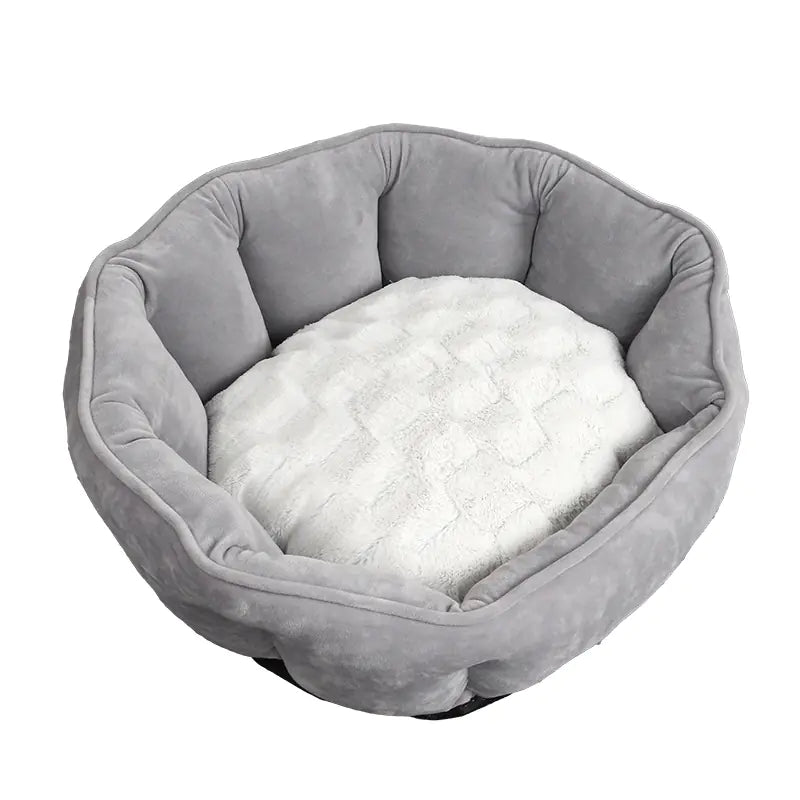 Shell-Shaped Pet Nest for Cozy Comfort