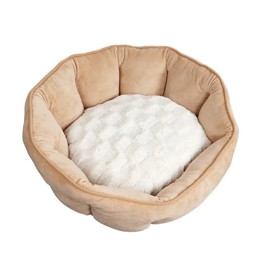 Shell-Shaped Pet Nest for Cozy Comfort